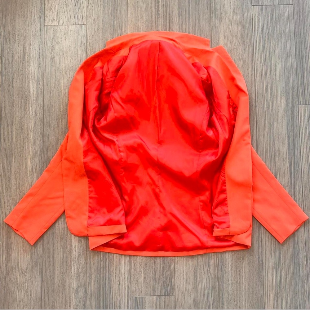 Orange Basic Lapel Blazer - image 3